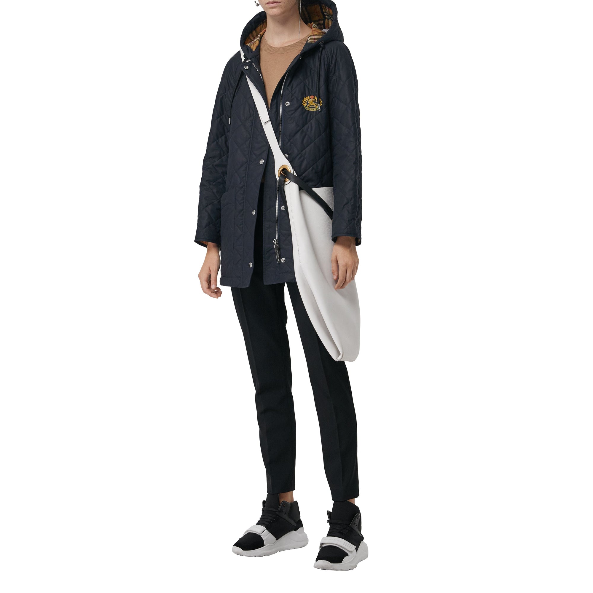 Parka matelassée oversize avec capuche - Navy