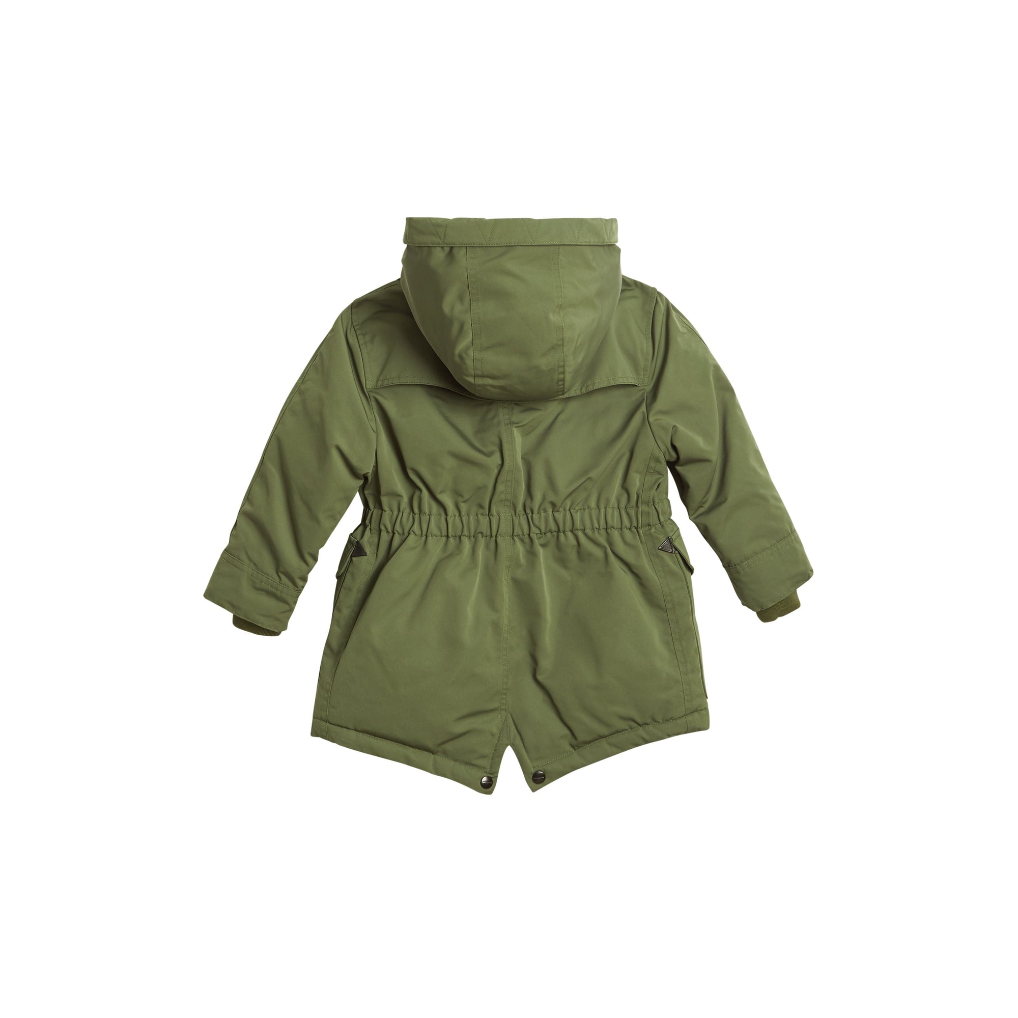 Parka rembourrée en duvet avec capuche amovible - Sage