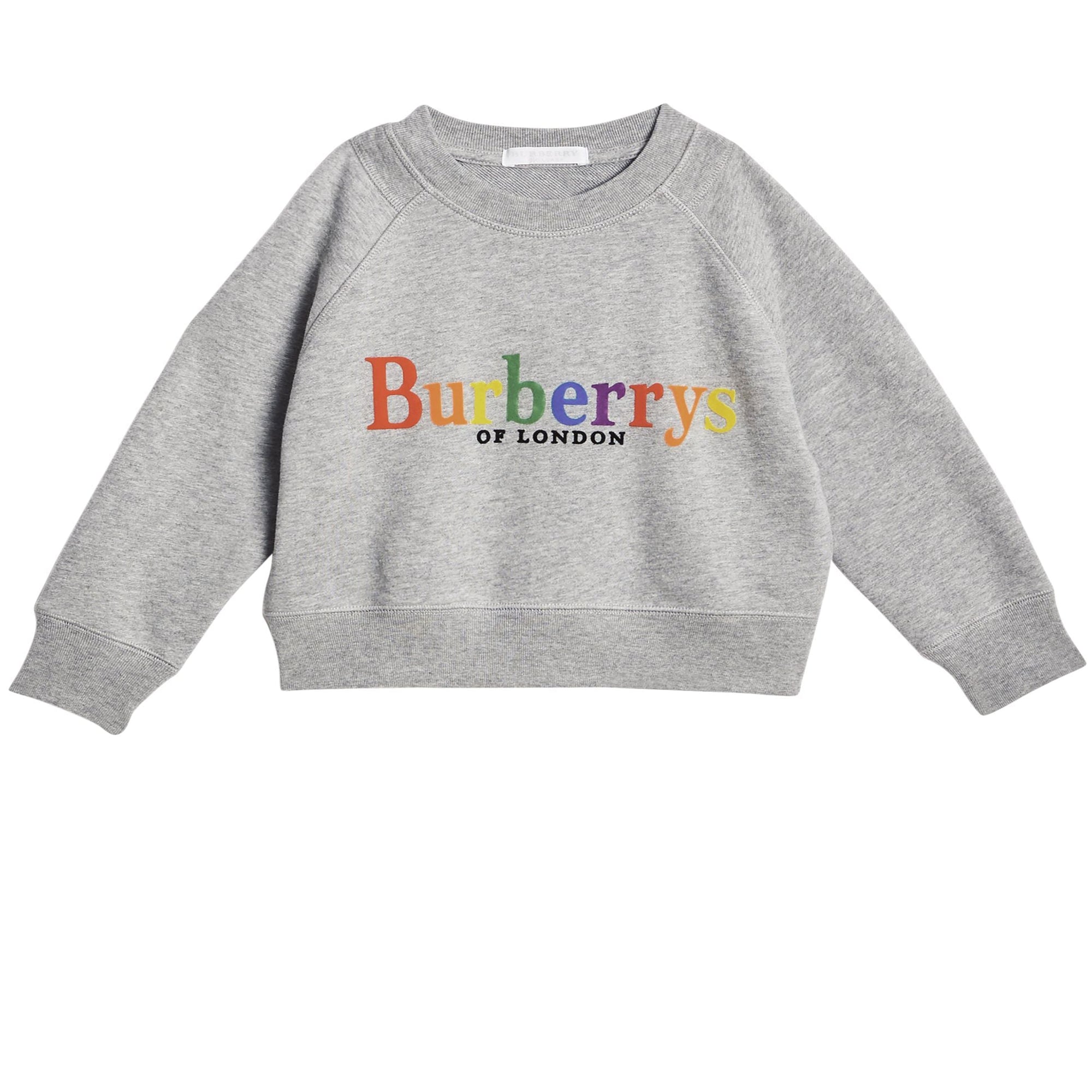 Sweat-shirt en jersey de coton avec logo d'archive - Grey Melange