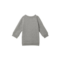 Robe en coton avec logo d'archive - Grey Melange