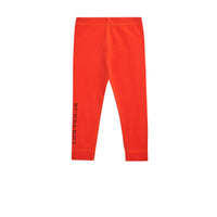 Legging en coton extensible avec logo - Orange Red