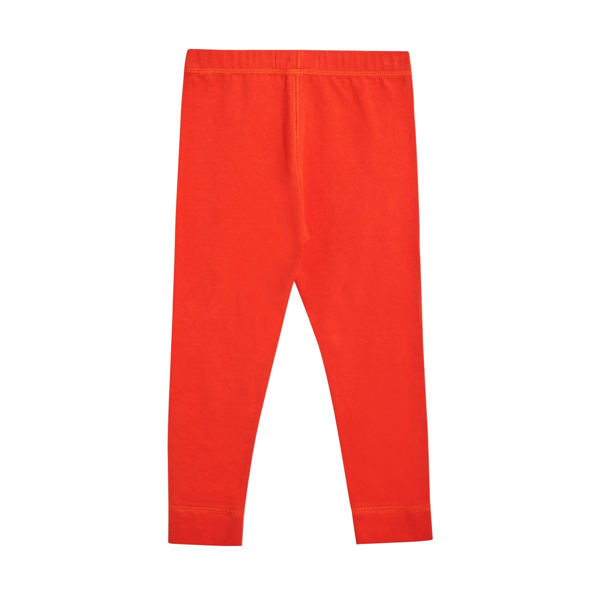 Legging en coton extensible avec logo - Orange Red