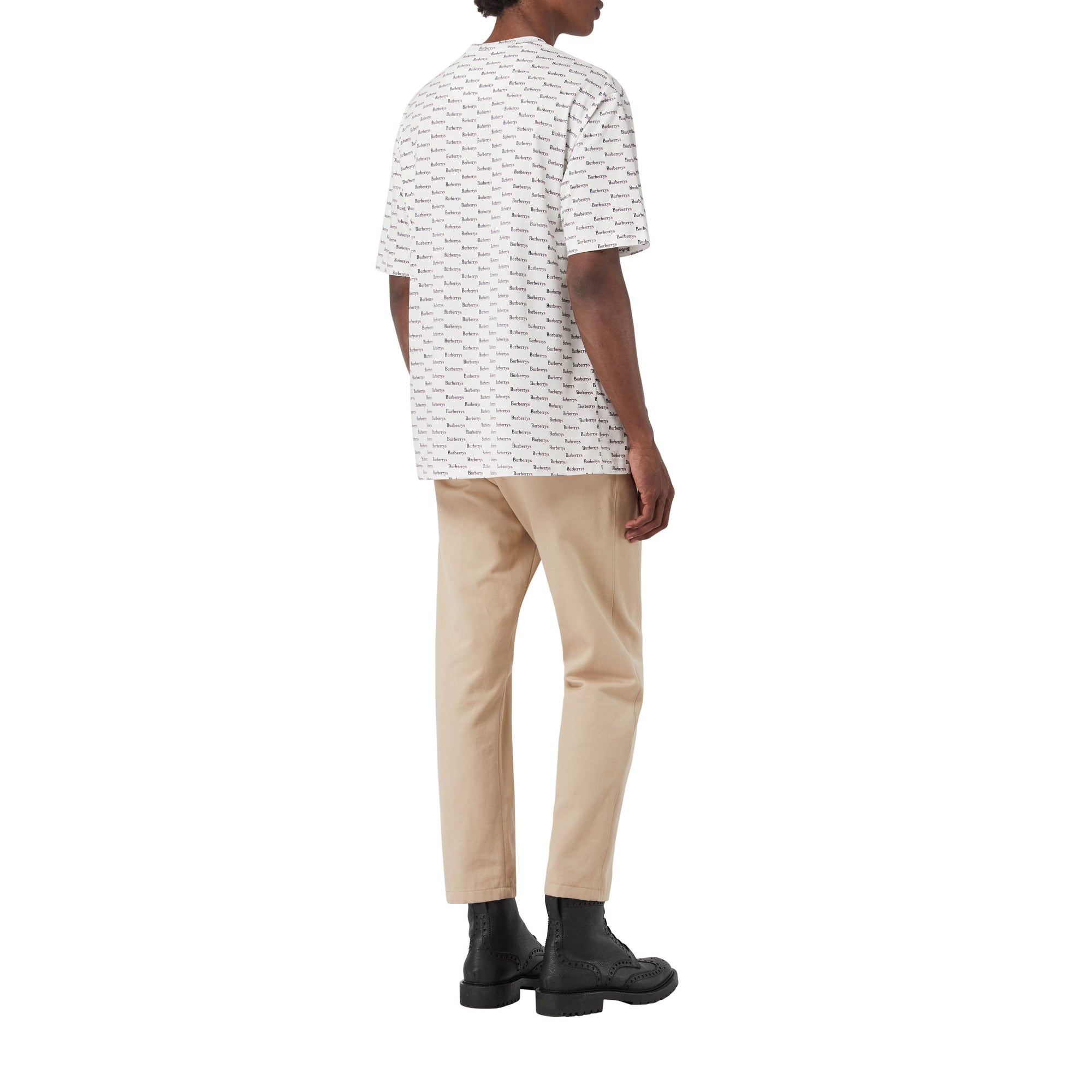 T-shirt en coton avec logo d'archive - White