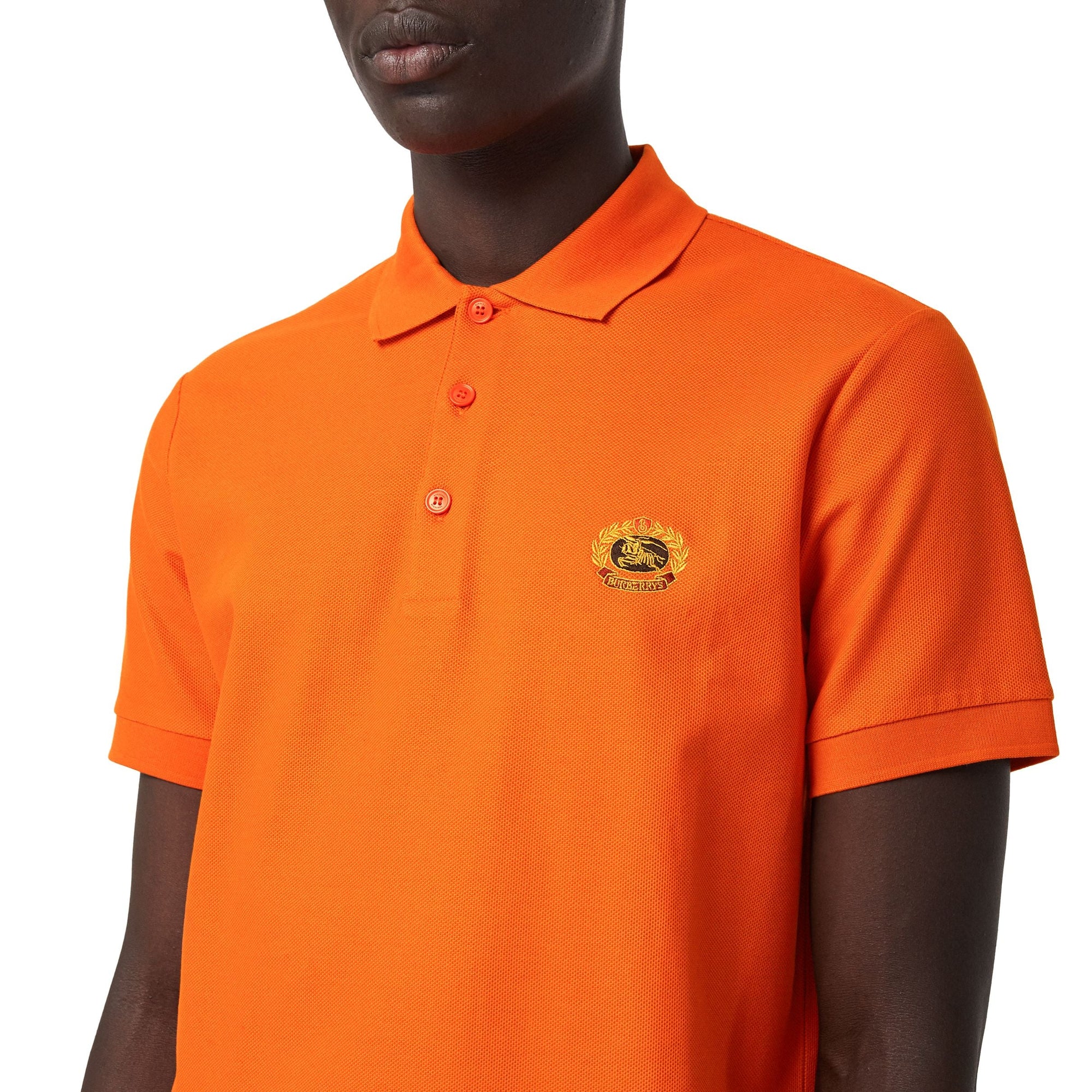 Polo en piqué de coton avec logo d'archive - Clementine