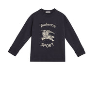 Sweat-shirt en coton avec logo d'archive - Light Navy