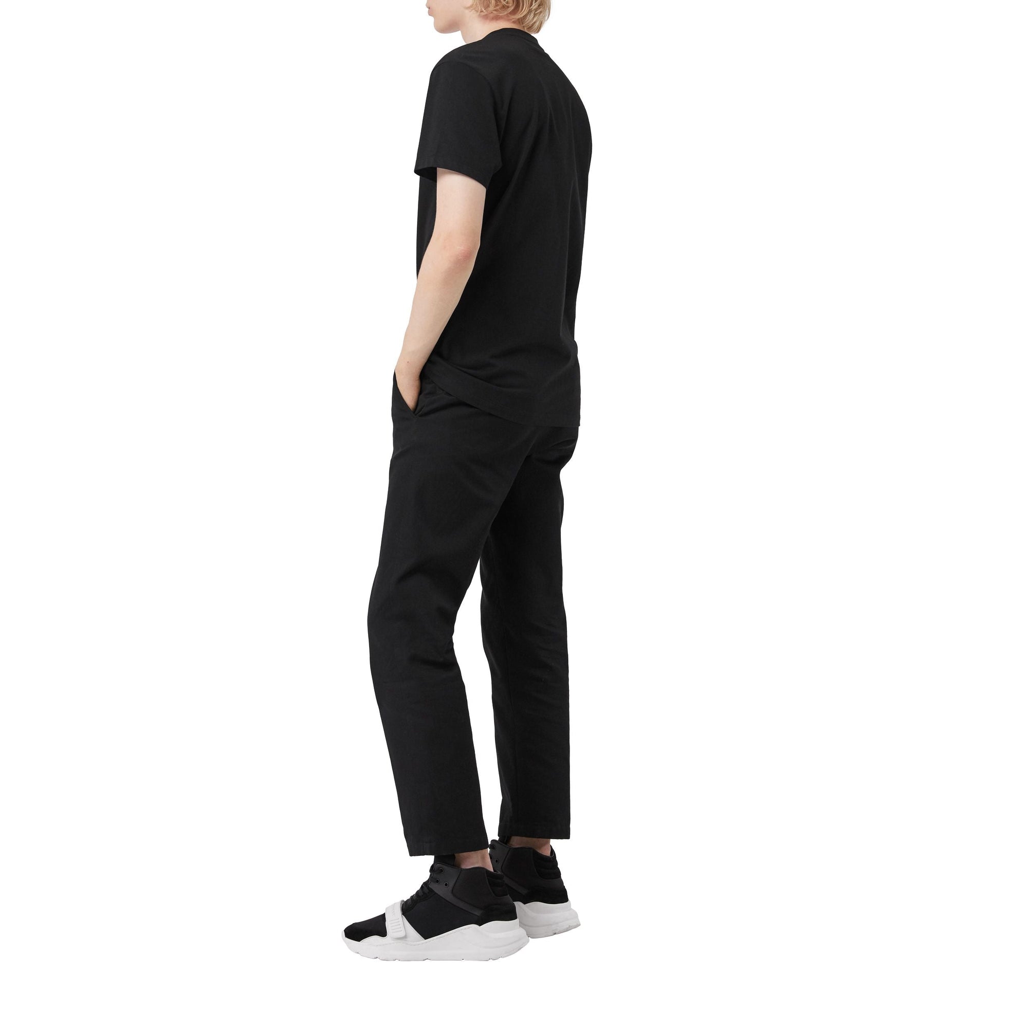 T-shirt en coton avec logo d'archive - Black