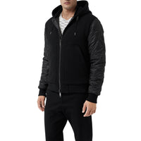 Veste à capuche matelassée réversible - Black