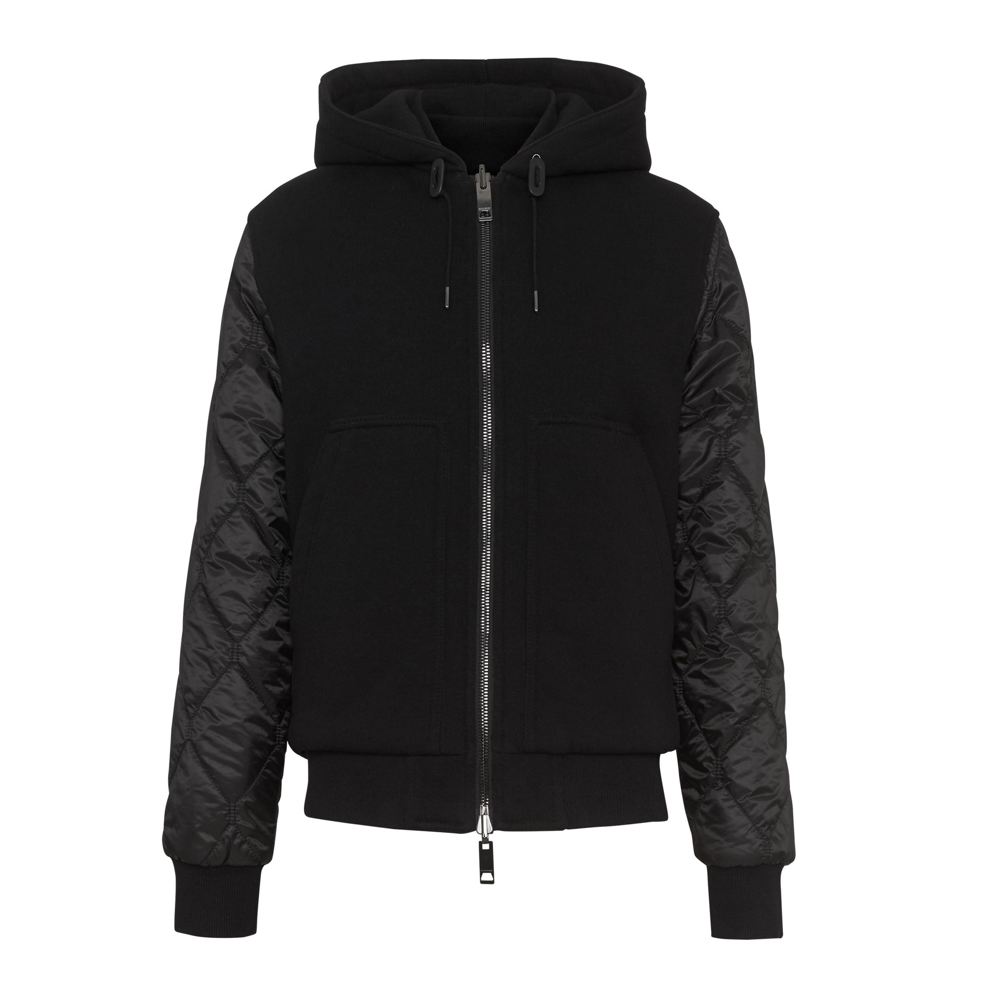 Veste à capuche matelassée réversible - Black