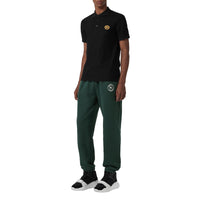 Polo en piqué de coton avec logo d'archive - Black