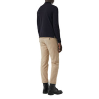 Polo en piqué de coton à manches longues - Navy