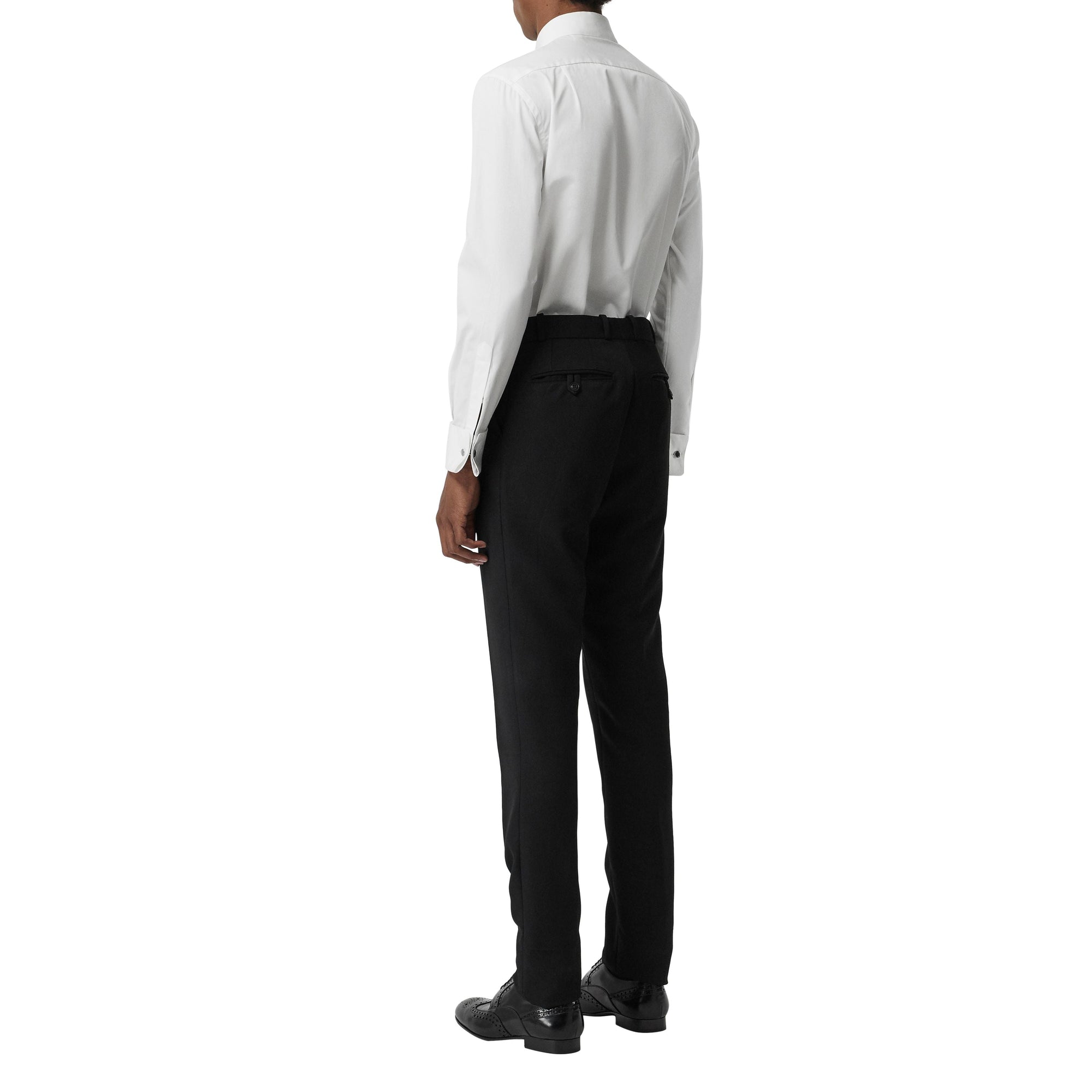 Chemise habillée classique en popeline de coton - White