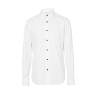 Chemise habillée classique en popeline de coton - White