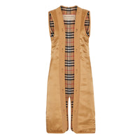 Gilet intérieur long en laine et cachemire pour trench Burberry - Antique Yellow