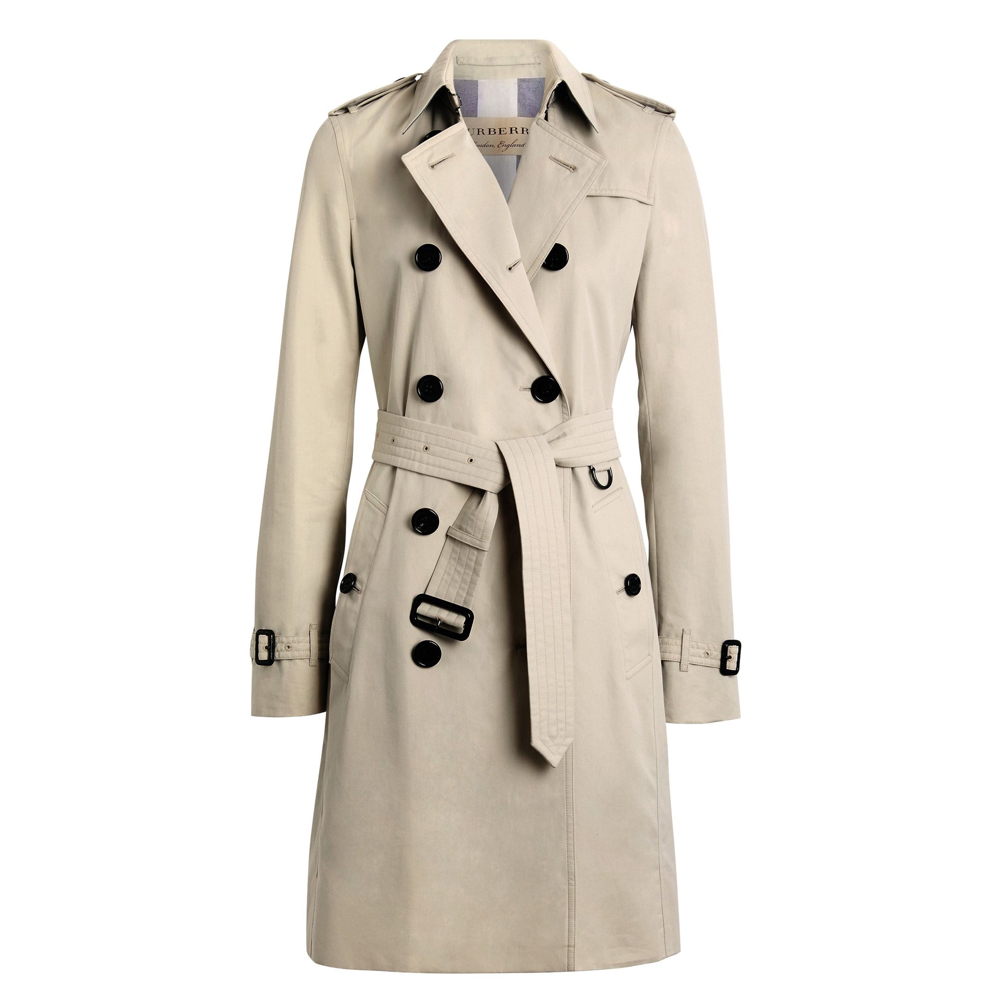 Trench Kensington en gabardine de coton - Stone