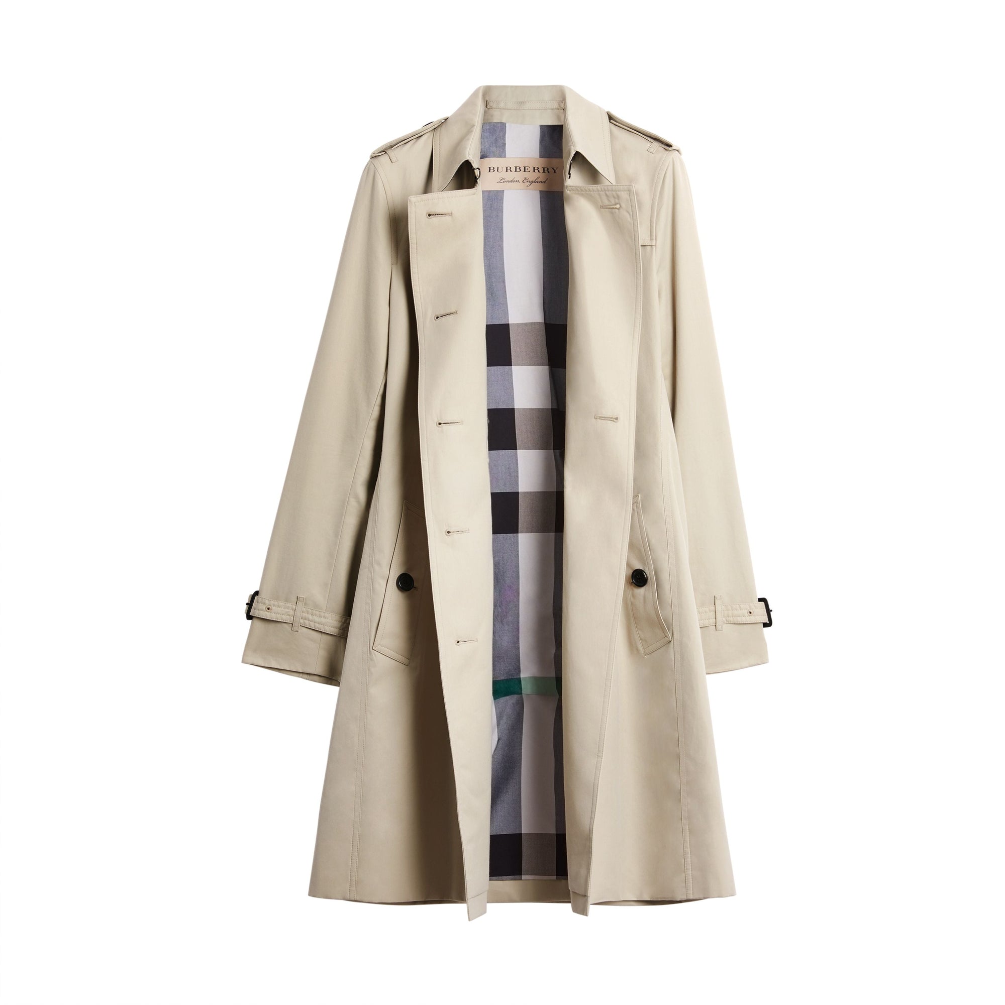 Trench Kensington en gabardine de coton - Stone