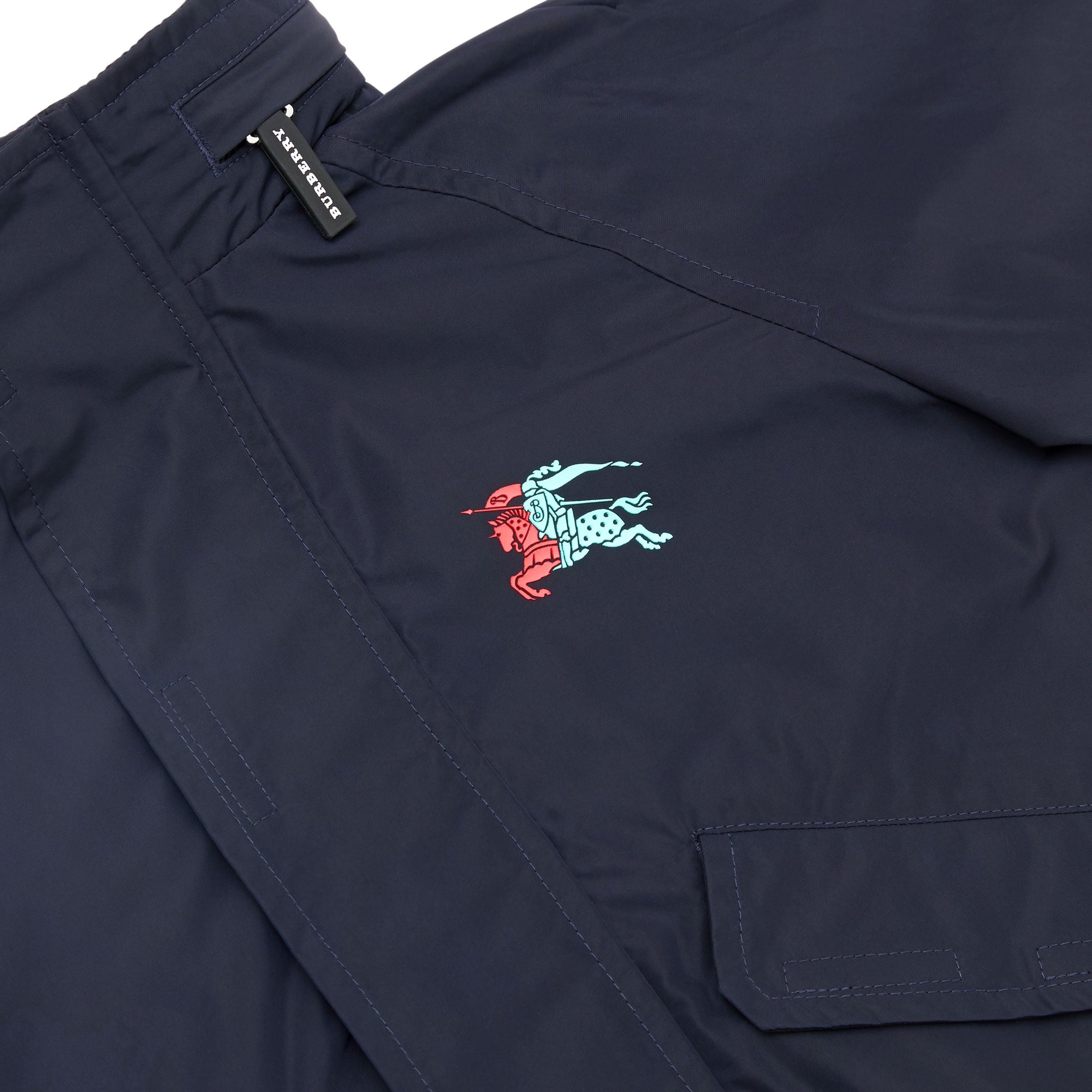 Veste en taffetas à mémoire de forme avec capuche repliable - Navy