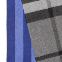Écharpe en cachemire à motif check color-block - Bright Cobalt