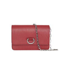 Mini sac The D-ring en cuir - Crimson