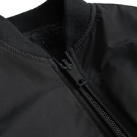Bomber en taffetas à mémoire de forme avec logo imprimé - Black