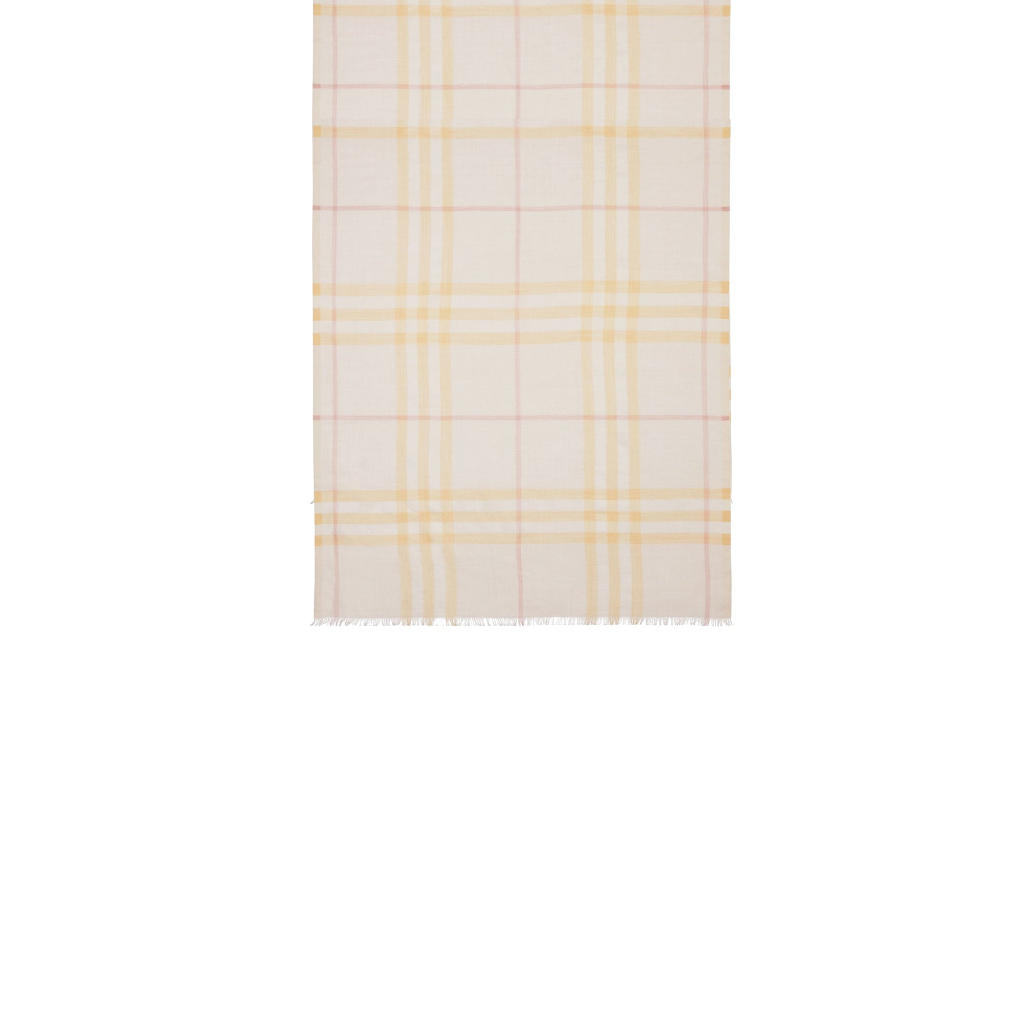 Écharpe légère en laine et soie check - Primrose