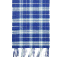 Écharpe classique en cachemire à motif Vintage check - Bright Lapis