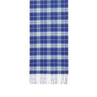 Écharpe classique en cachemire à motif Vintage check - Bright Lapis