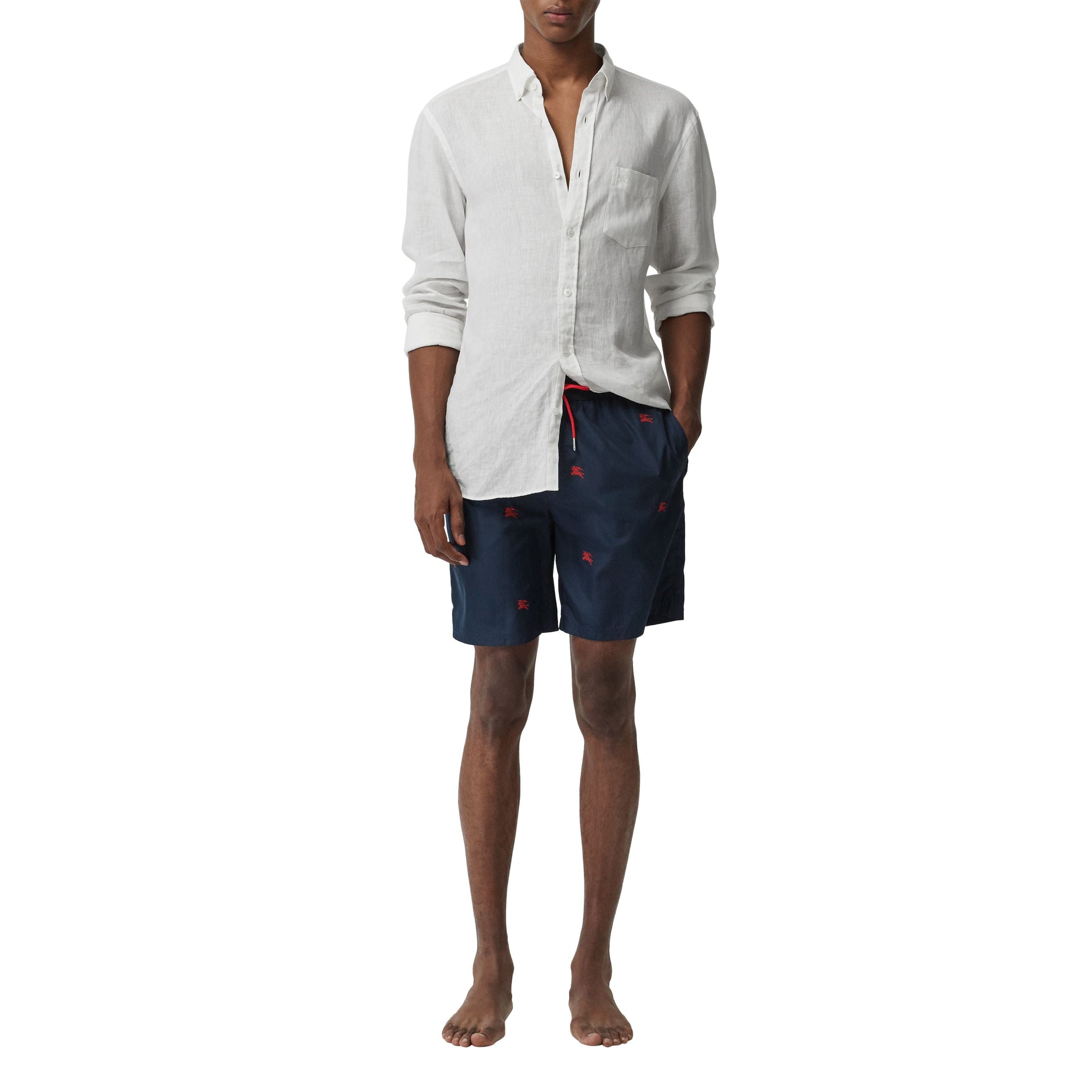 Short de bain à cordon de serrage avec logo d'archive - Navy