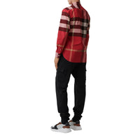 Chemise en coton extensible à motif check - Parade Red