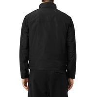 Veste Harrington en taffetas à mémoire de forme avec écusson - Black