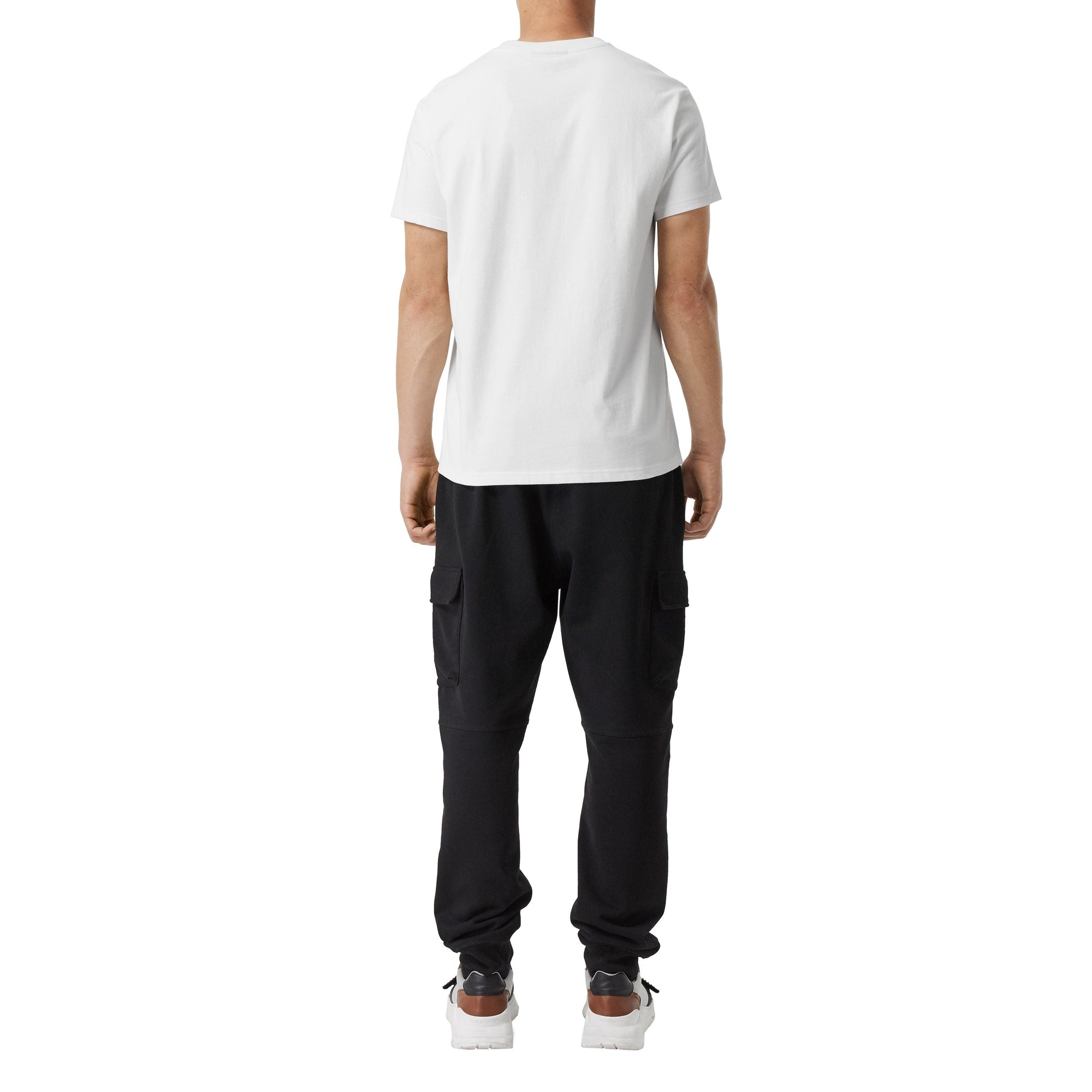 T-shirt en coton avec écusson - White