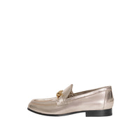 Mocassins The Link en cuir métallisé - Light Gold