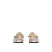Mocassins The Link en cuir métallisé - Light Gold