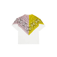 T-shirt en coton à imprimé bandana - White