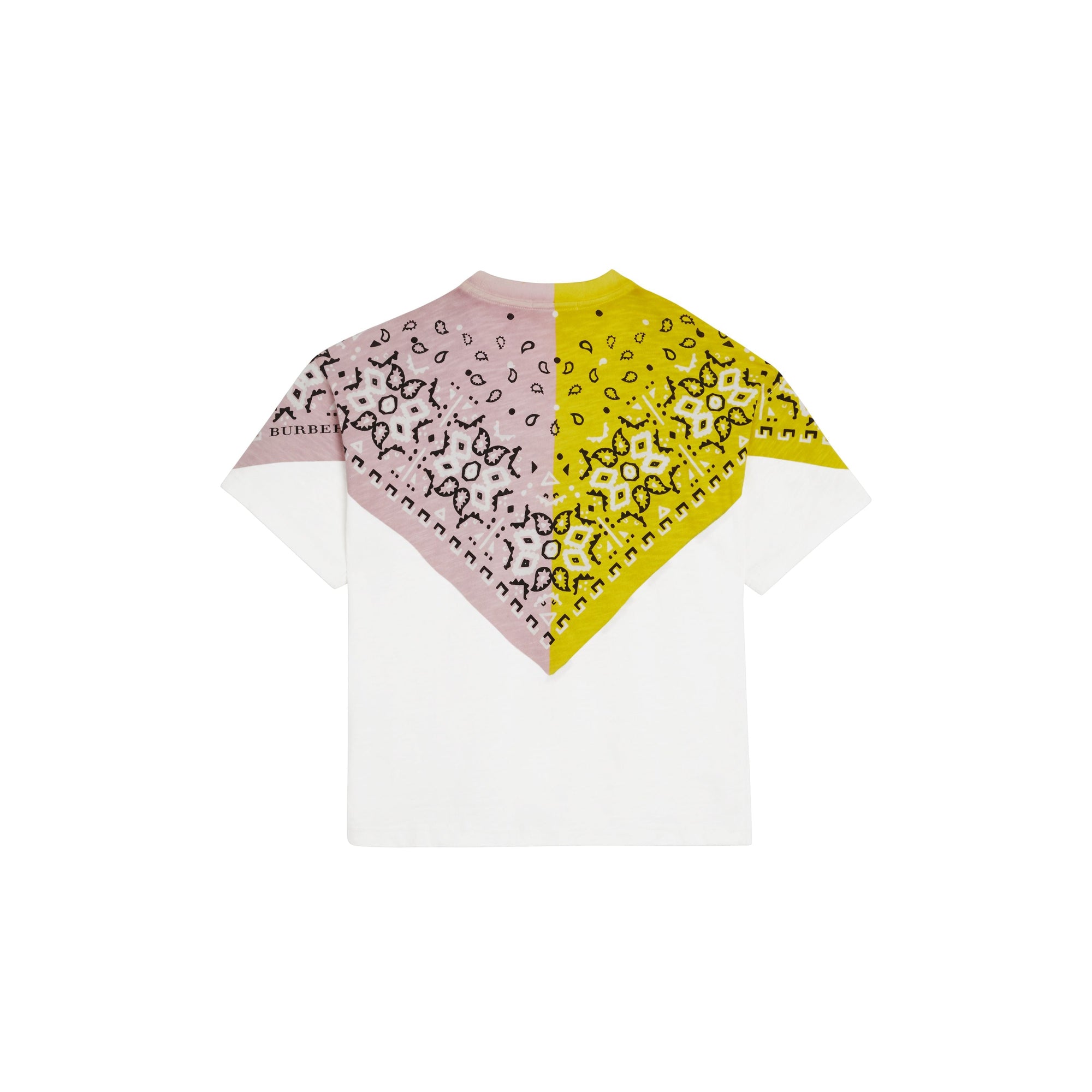 T-shirt en coton à imprimé bandana - White