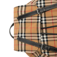 Grand sac The Rucksack en nylon à motif Vintage check - Antique Yellow