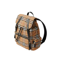 Grand sac The Rucksack en nylon à motif Vintage check - Antique Yellow