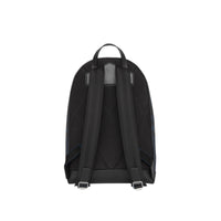 Sac à dos en cuir à motif London check - Navy