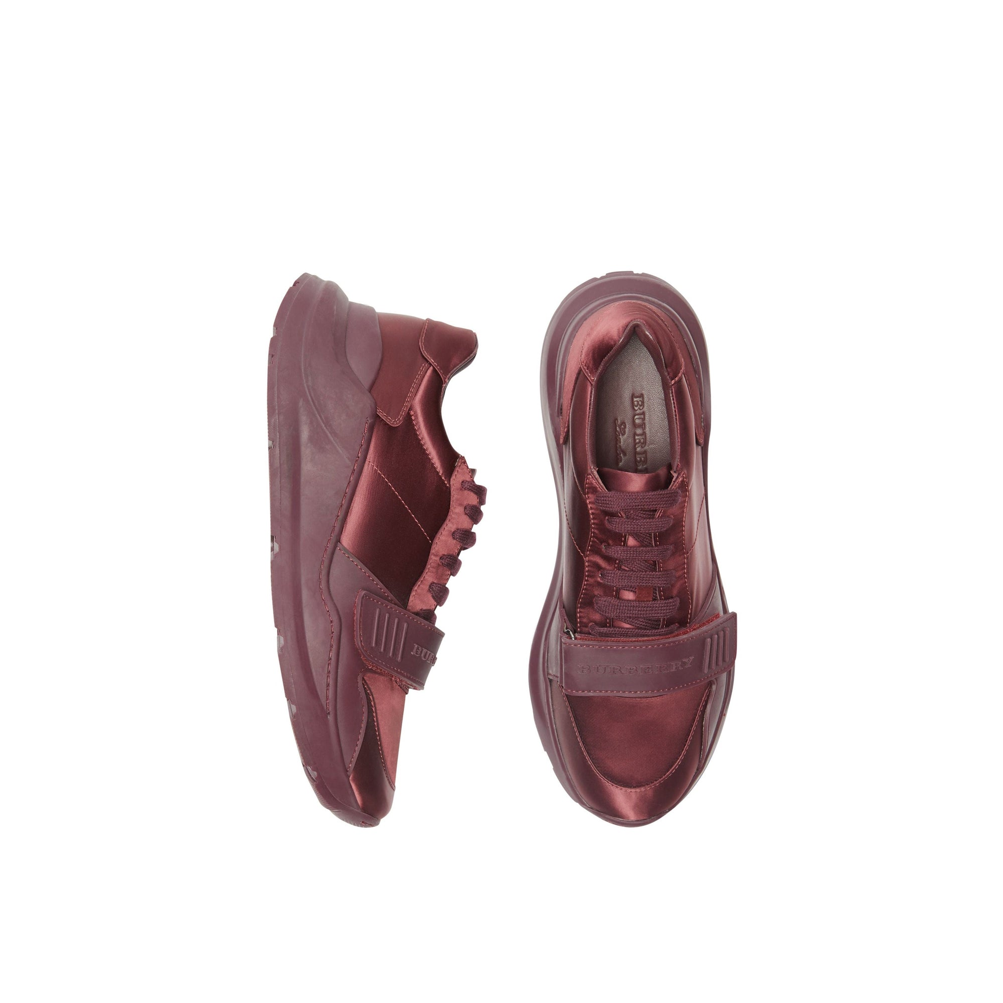 Sneakers en satin - Claret