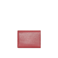 Petit portefeuille en cuir avec boucle en D - Crimson