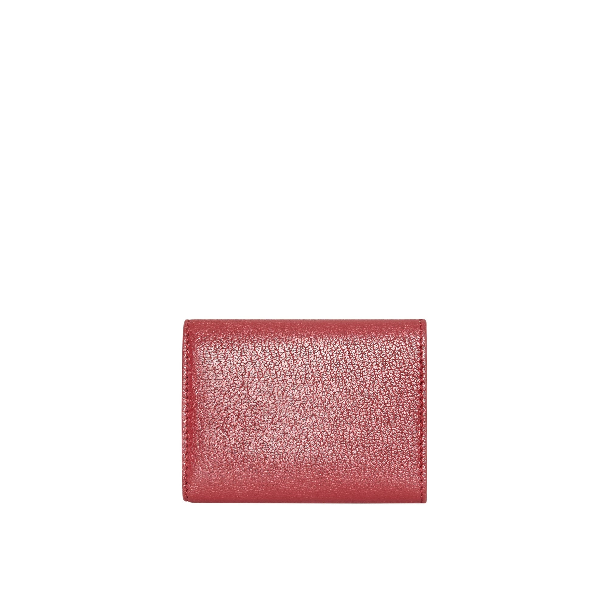 Petit portefeuille en cuir avec boucle en D - Crimson