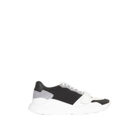 Sneakers en cuir velours néoprène et cuir - Black