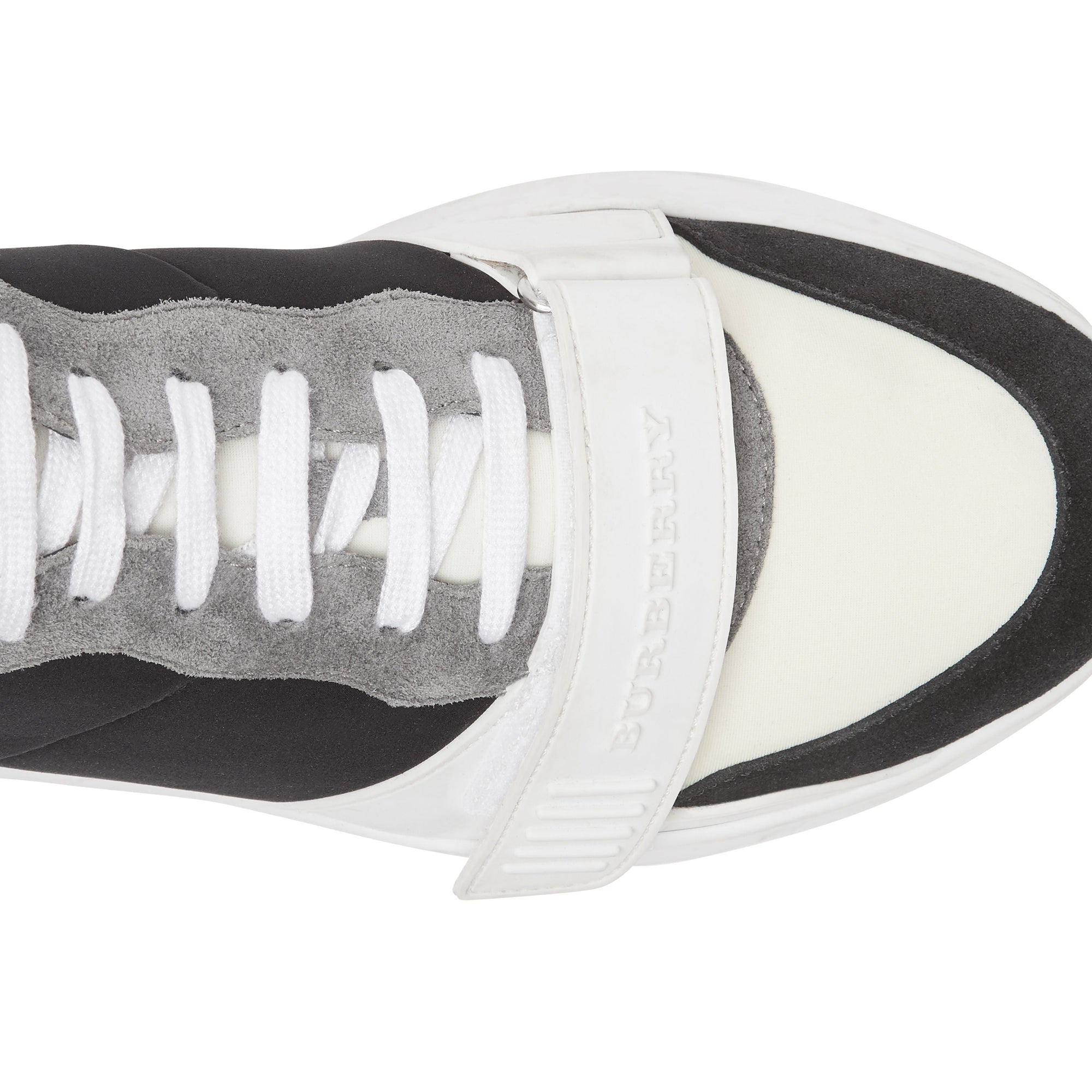 Sneakers en cuir velours néoprène et cuir - Black