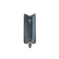 Portefeuille zippé avec porte-monnaie en cuir bicolore - Charcoal Grey