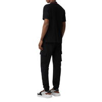 Polo en piqué de coton avec logo brodé - Black