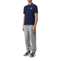 Polo en piqué de coton avec logo brodé - Navy