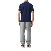 Polo en piqué de coton avec logo brodé - Navy