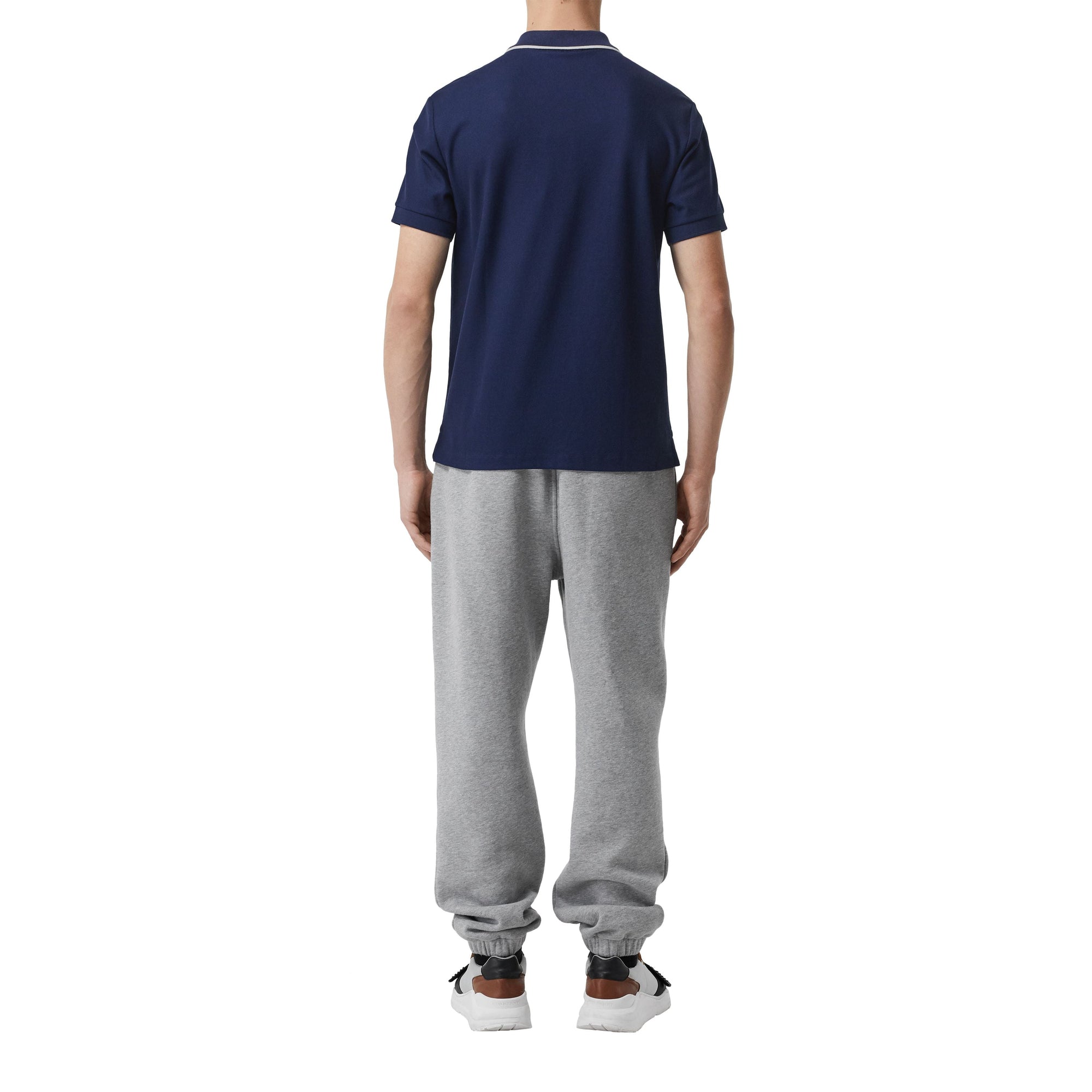 Polo en piqué de coton avec logo brodé - Navy