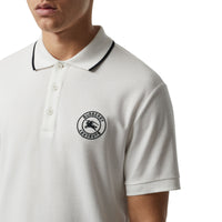 Polo en piqué de coton avec logo brodé - White