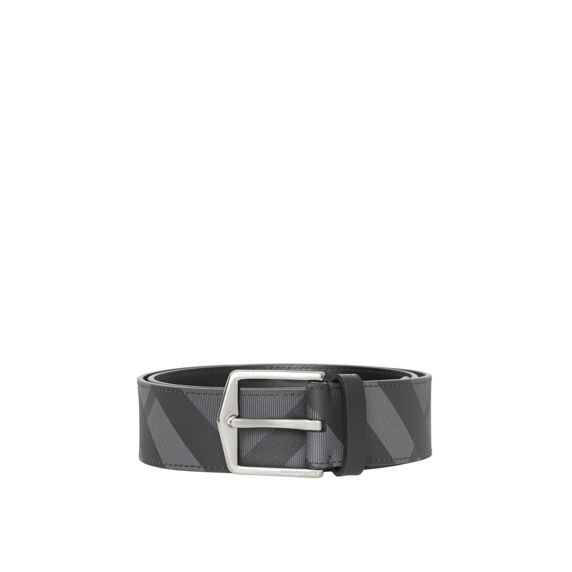 Ceinture à motif London check - Charcoal & Black