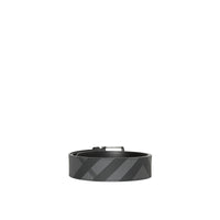 Ceinture à motif London check - Charcoal & Black